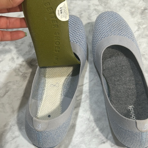 ALLBIRDS WOMENS TREE BREZER LOAFERS ROUND TOE BALLET GRAY Sz 8 1/2 - Picture 7 of 10